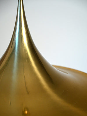 Lampada a sospensione in ottone attribuita a Claus Bonderup & Torsten Thorup 3